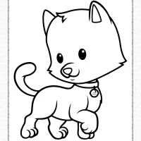 cute kitten coloring pages