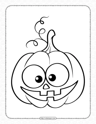 Cute Pumpkin Coloring Pages for Kids