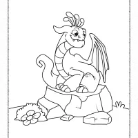 Dragon on Stone Coloring Pages 28 dragon on stone coloring pages