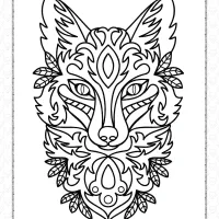 fox coloring pages for adults