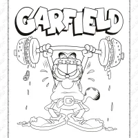 Garfield Coloring Page 17 garfield coloring pages
