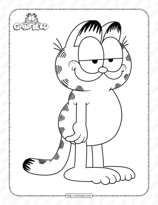 Garfield Pdf Coloring Pages