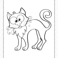 halloween cat pdf coloring pages