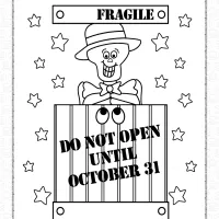 halloween fragile coloring pages