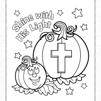halloween shine his light coloring page
