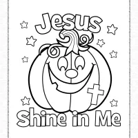halloween shine in me coloring page