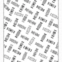 Halloween Wrapped Candies Pattern 111 halloween wrapped candies pattern