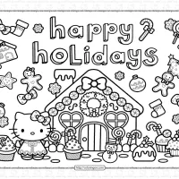 hello kitty coloring pages for kids