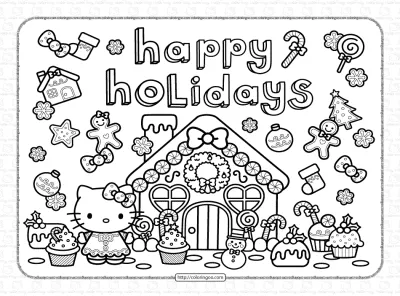 Hello Kitty Coloring Pages for Kids