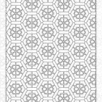 Hexagon Shapes and Patterns for Coloring 112 hexagon shapes and patterns for coloring