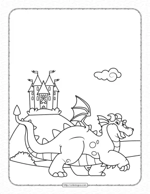 King Dragon Pdf Coloring Pages