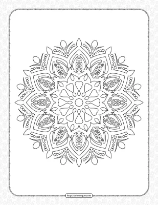 Luxury Mandala Coloring Pages for Adults