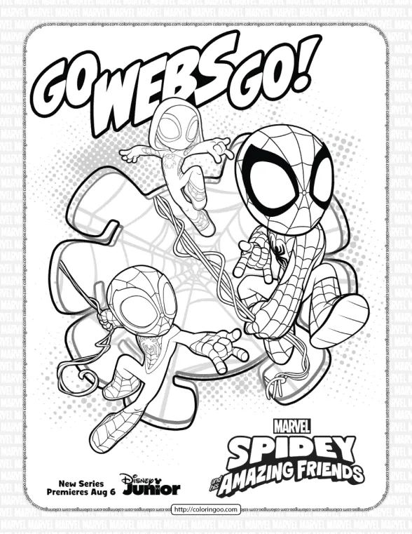 Marvel Spidey and His Amazing Friends Coloring Pages 1 marvel spidey and his amazing friends coloring pages