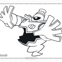 pokemon dusknoir coloring page