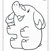 pokemon phanpy coloring pages for kids