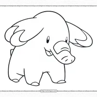pokemon phanpy pdf coloring pages