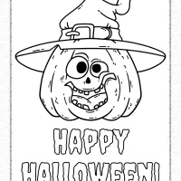 silly pumpkin halloween coloring pages