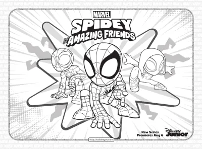 Spidey and His Amazing Friends Coloring Pages