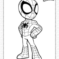spidey spider man coloring pages