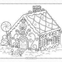 Christmas Gingerbread House Coloring Pages 159 christmas gingerbread house coloring pages