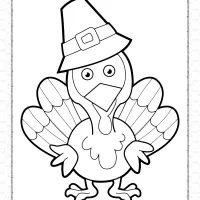 Cute Turkey Coloring Page 10 cute turkey coloring page