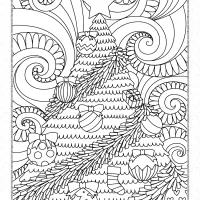 Decorated Christmas Tree Coloring Page for Adults 156 decorated christmas tree coloring page for adults