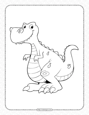 Dinosaur Pdf Coloring Pages