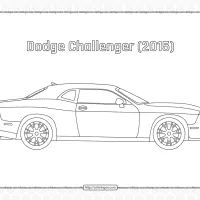 Dodge Challenger 2015 Coloring Page 79 dodge challenger 2015 coloring page
