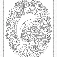 Dolphin Coloring Pages for Adults 10 dolphin coloring pages for adults