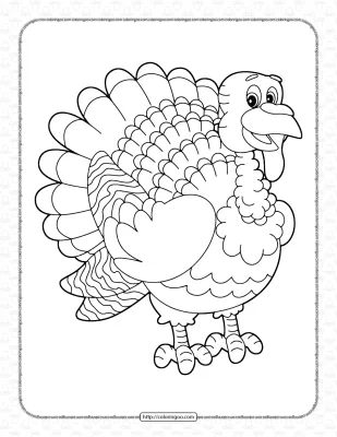 Free Printable Turkey Coloring Pages