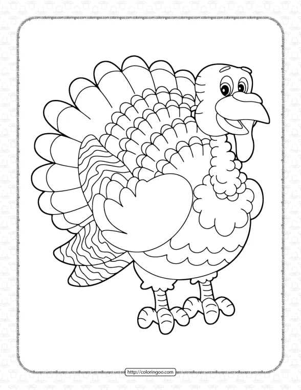 free printable turkey coloring pages