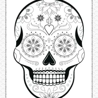 free sugar skull coloring pages