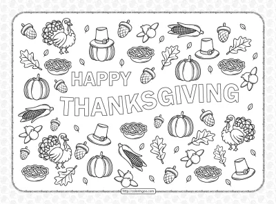 Free Thanksgiving Coloring Pages