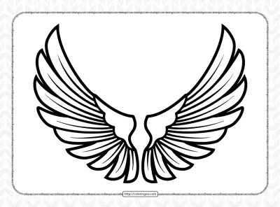 Free Wings Pdf Coloring Pages