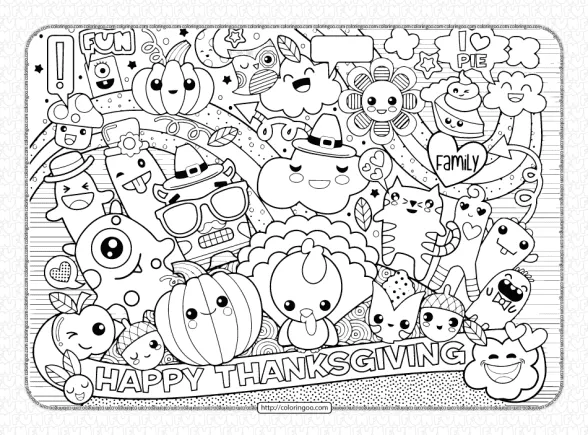 Happy Thanksgiving Coloring Pages for Adults 1 happy thanksgiving coloring pages for adults