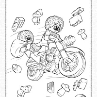 lego circus clown coloring pages