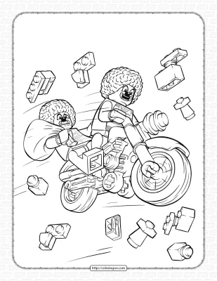 Lego Circus Clown Coloring Pages