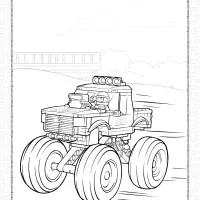 lego city monster truck coloring pages