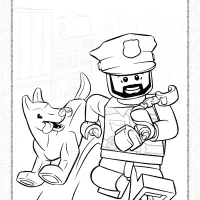 lego city policeman coloring pages