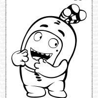 oddbods bubbles coloring pages