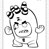 oddbods fuse coloring pages