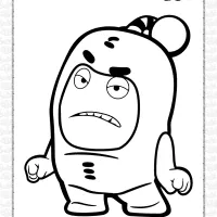oddbods jeff coloring pages
