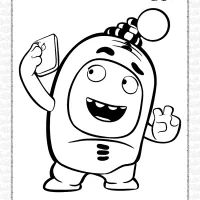 oddbods newt coloring pages