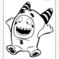oddbods pogo coloring pages
