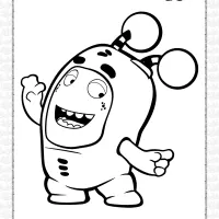 oddbods slick coloring pages