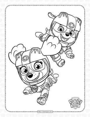 Paw Patrol Moto Pups Coloring Pages