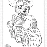 Paw Patrol Sky Moto Pups Coloring Page 98 paw patrol sky moto pups coloring page
