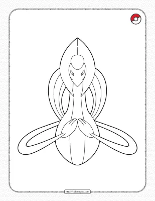 Pokemon Cresselia Coloring Pages