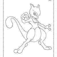 pokemon mewtwo coloring pages