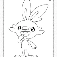 pokemon scorbunny coloring pages for kids